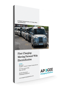 Cover on eBook - Fleet Charging - Moving Forward with Electrification